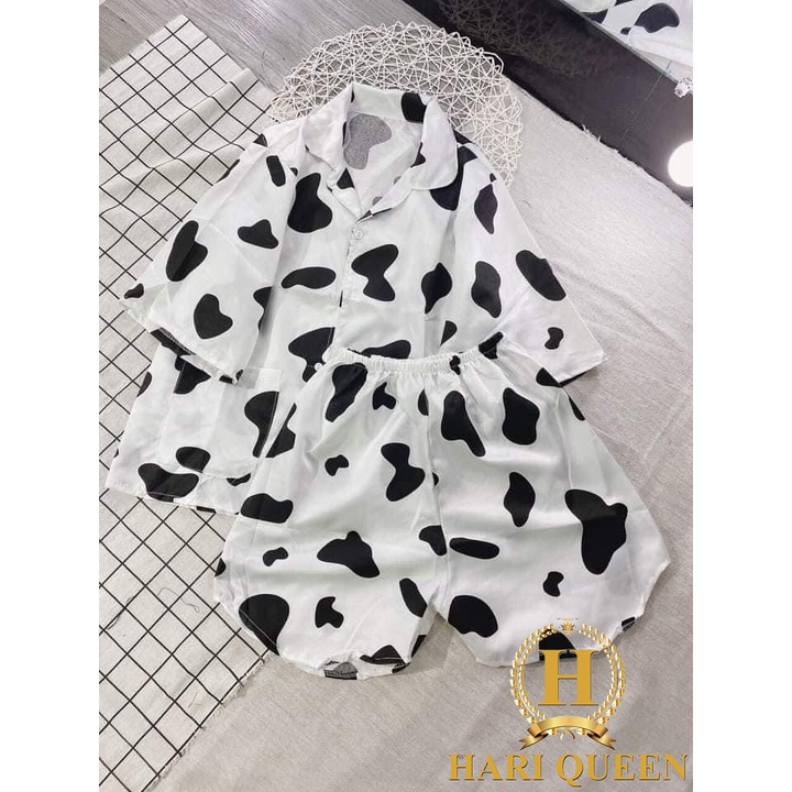 Bộ pijama bò sữa các mầu siêu hot HARI