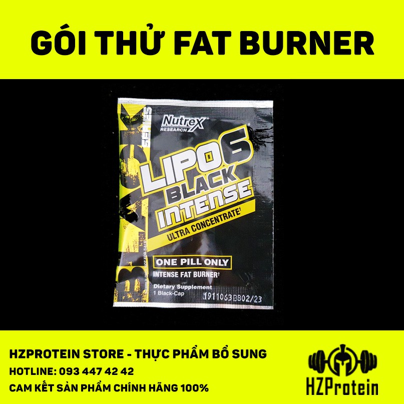 GÓI DÙNG THỬ SAMPLE HỖ TRỢ GIẢM MỠ FAT BURNER LIPO6 INTENSE (1 GÓI) |  Shopee Việt Nam