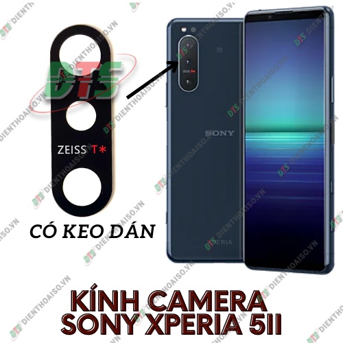 Kính camera sony xpera 5ii kèm keo dán