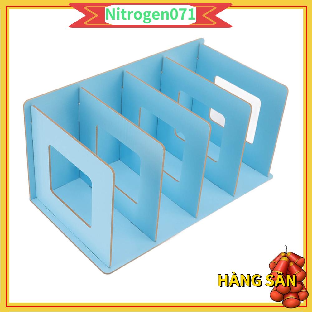 Nitrogen071 Kệ sách để bàn Tiết kiệm không gian Giá đựng thẻ bằng gỗ Tự làm giá trên máy tính cho người lớn sinh viên