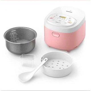 Nồi cơm điện cao tần Philips HD3713 đa năng màu hồng