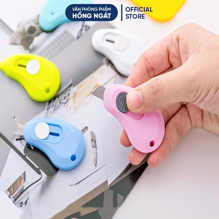 Dao rọc giấy mini hình móc khoá cute nhỏ gọn tiện ích, đồ dùng học tập dễ thương văn phòng phẩm RG01