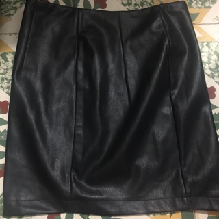 Chân váy da cạp cao hàng 2hand