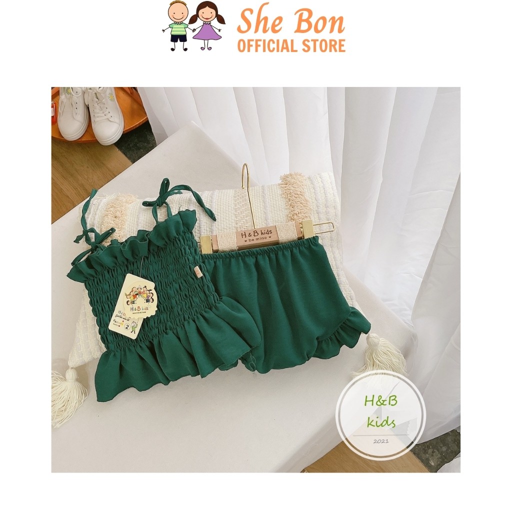 Đồ Bộ Mùa Hè Đi Biển Bé Gái BG2152 - She Bon