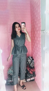 Set sọc áo+quần âu