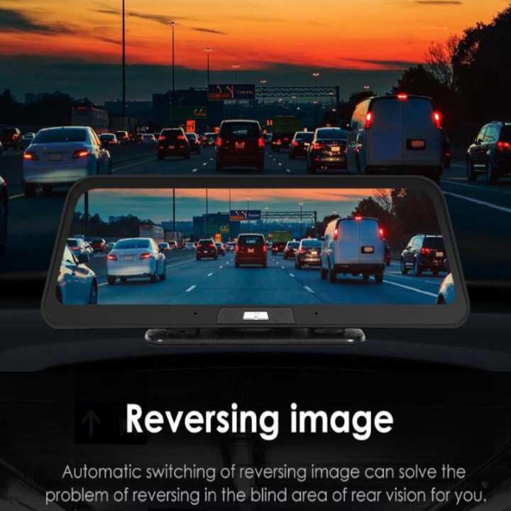 Camera Hành Trình Đặt Taplo Ô Tô Cao Cấp A98 phát wifi trên xe nhờ tích hợp 4G LTE, định vị GPS ,màn hình 9.66 inch
