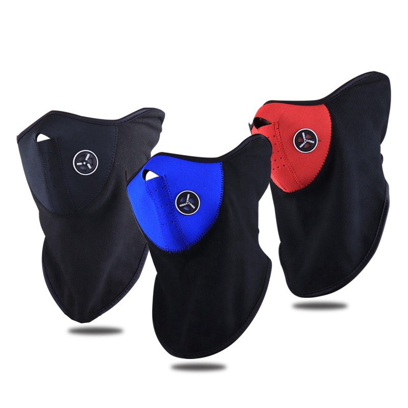 Khẩu trang ninja màu đỏ khẩu trang phượt 2P03
