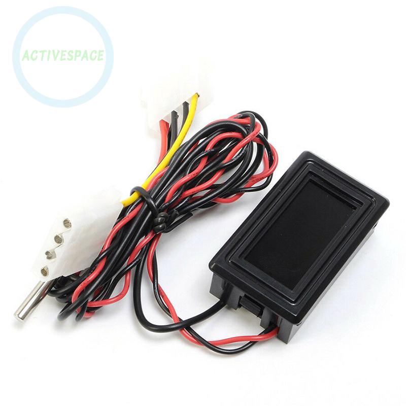 Đồng hồ hiển thị nhiệt độ xe máy 9-12v 4.8cm*2.8cm*1.7cm kháng nước