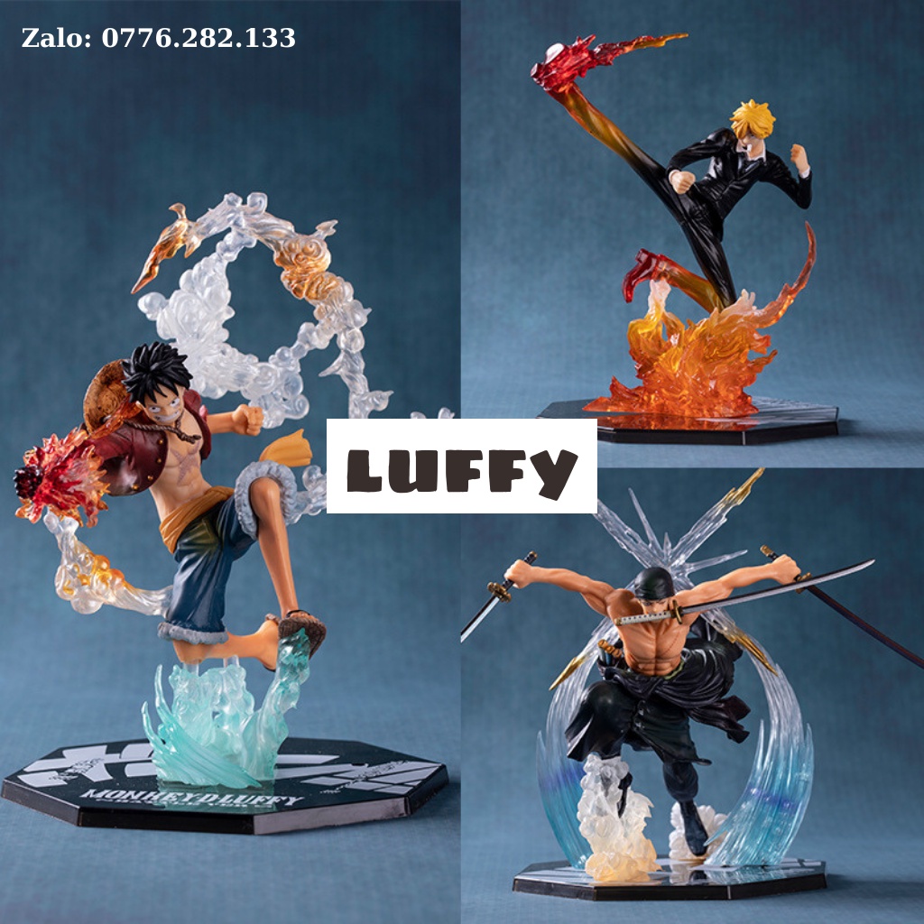 Đồ chơi cho bé xếp hình lắp ráp bán mô hình tĩnh xe one piece naruto dragon ball game decor nhà nhân vật nerf luffy gear