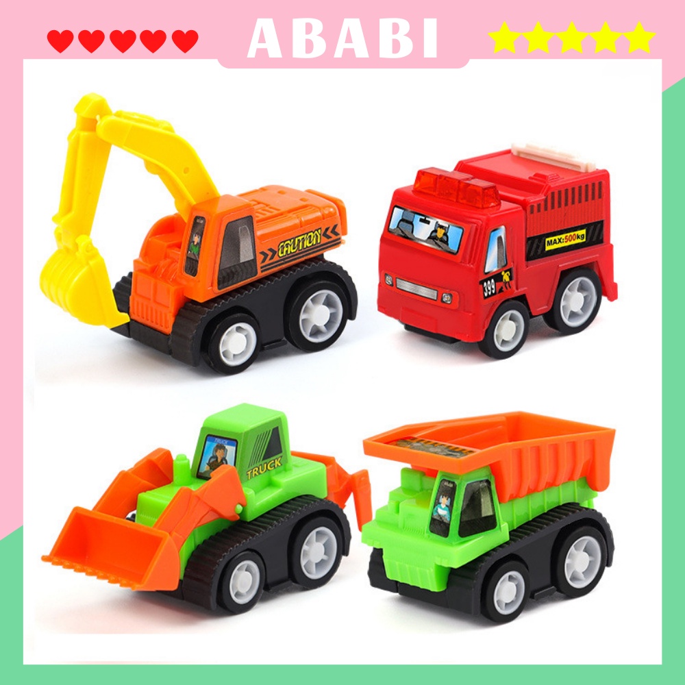 Xe ben đồ chơi cho bé ABABI máy múc đồ chơi giúp bé chơi vui năng động chất liệu nhựa cao cấp an toàn cho bé XMH09