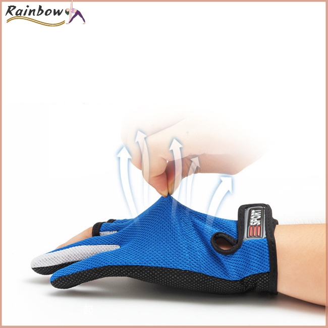 Găng Tay Lưới Câu Cá Thoáng Khí Chống Trượt Chống Ẩm Tiện Dụng