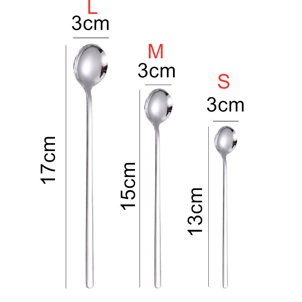 Muỗng cà phê bằng thép không gỉ 304 màu sắc phản quang phong cách Bắc Âu chuyên dụng