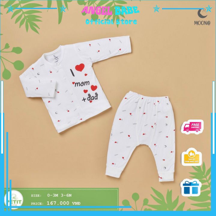 Bộ Moon dài Petit mẫu MOM DAD