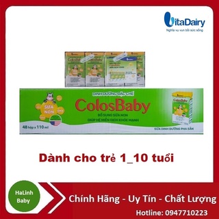 Quét mã tích xu Sữa bột pha sẵn Colosbaby 110ml thùng 48hộp Date 2024.