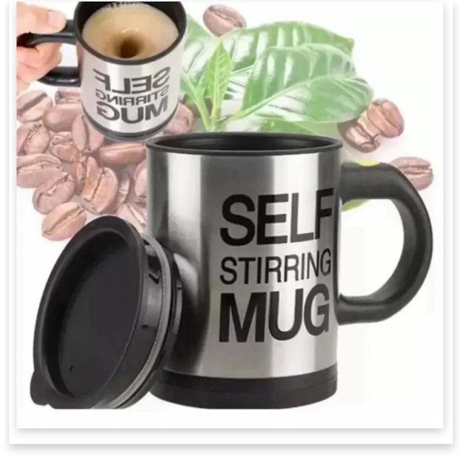 Cốc ly ca tiện dụng tự khuấy cafe thông minh tự động không cần thìa Self Mug