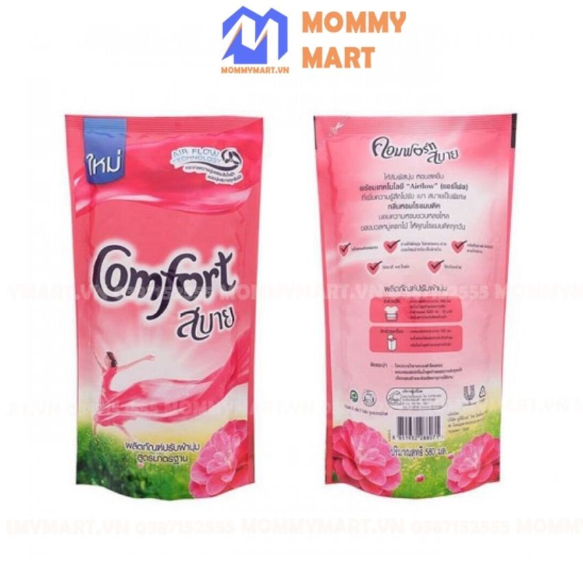 Nước xả vải Comfort 580ml nhập khẩu nội địa Thái lan lưu hương 48h NG15 - MommyMart