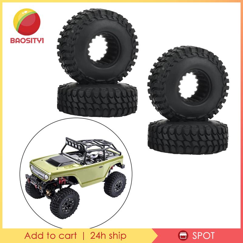 Set 4 Bánh Xe Cao Su Dành Cho Ô Tô Đồ Chơi Axial SCX24 1 / 24 RC