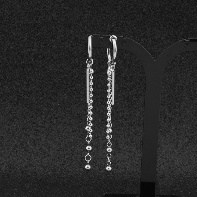 Bông Tai Chuỗi Hạt Tròn Phong Cách Halloween Độc Đáo