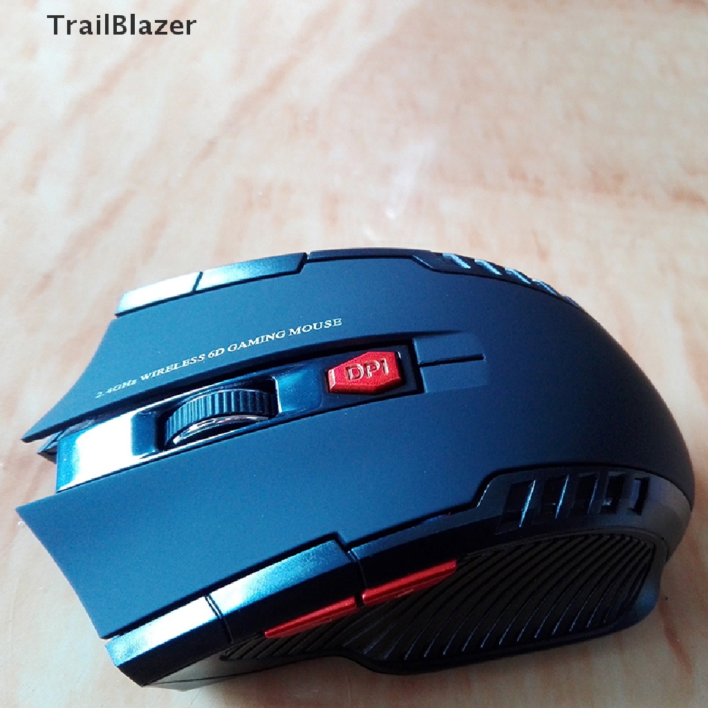 Chuột quang chơi game không dây 2.4Ghz 6D có thể điều chỉnh DPI thiết kế cá tính
