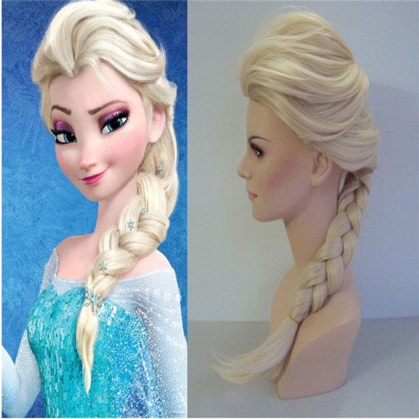 Tóc bím giả Elsa xinh xắn - tóc giả elsa bím tóc