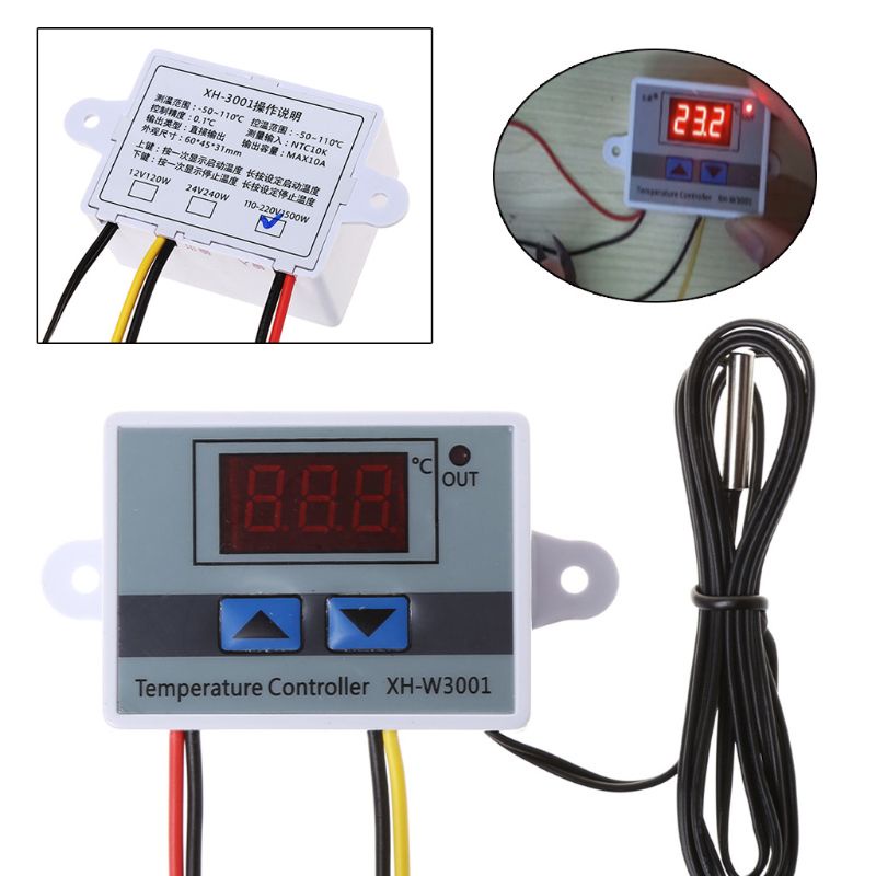 Bộ Điều Khiển Nhiệt Độ Kỹ Thuật Số LED 220V 10A Mới