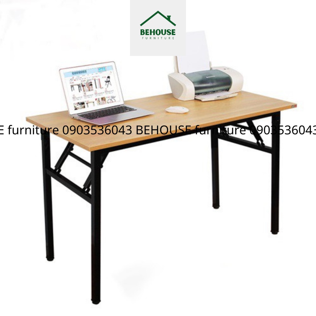 Bàn học - bàn làm việc máy tính laptop gấp gọn lò xo
