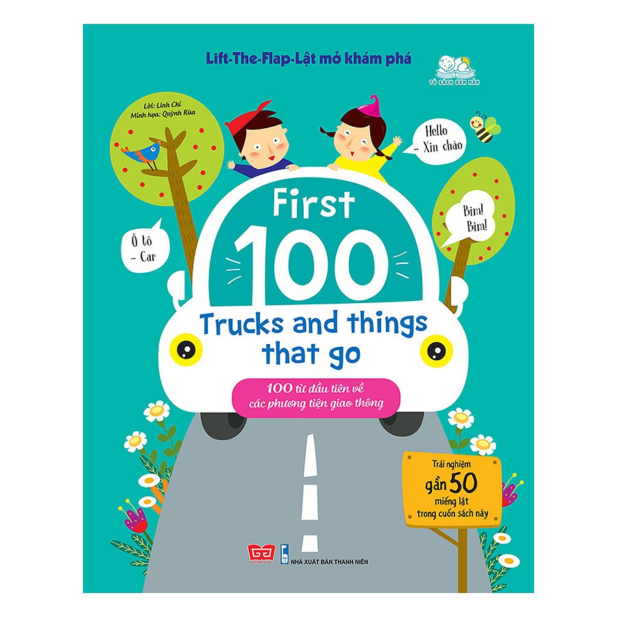 Sách - Lift the flap - First 100 Trucks and things that go  - 100 từ đầu tiên về các phương tiện giao thông