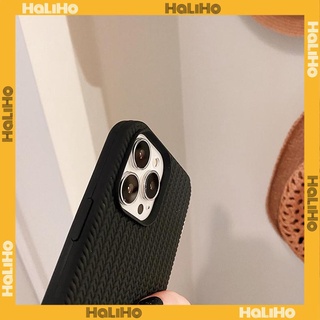 Case For iPhone 14 Series TPU Soft Simple Case Woven Texture Solid Color Black White Case Camera Protection Shockproof Compatible For iPhone 14 13 12 11 Plus Pro Max 7 Plus X XR