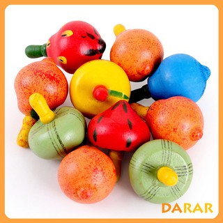 Đồ chơi gỗ con quay hình hoa quả ngộ nghĩnh - Đồ chơi giải trí giá rẻ cho bé
