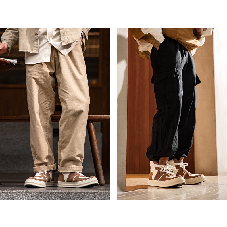 Giày thể thao MADEN cổ cao đế dày phong cách Âu Mỹ thời trang mùa xuân 2022 cho nam