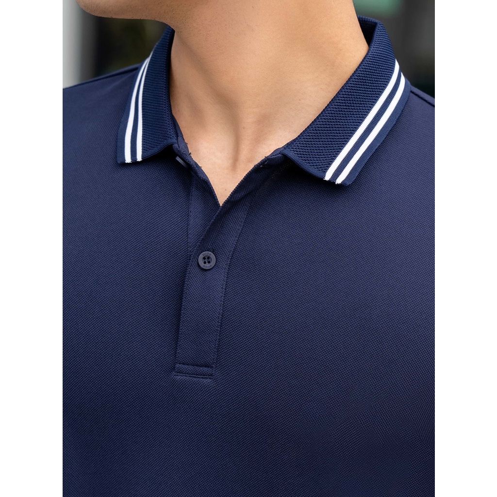 Polo nam  YODY Chất liệu vỏ hàu co giãn 4 chiều thấm hút tốt - APM5119