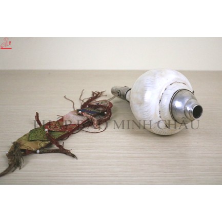 [PHÁP BẢO MINH CHÂU] ỐC NEPAL (NHƯ Ý CÁT TƯỜNG) - BỌC ĐỒNG CAO CẤP TRẮNG