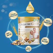 Sữa Hạt Dinh Dưỡng Ovisure Gold Lon 650g- Giúp Xương Khoeps Dẻo Dai, Linh Hoạt