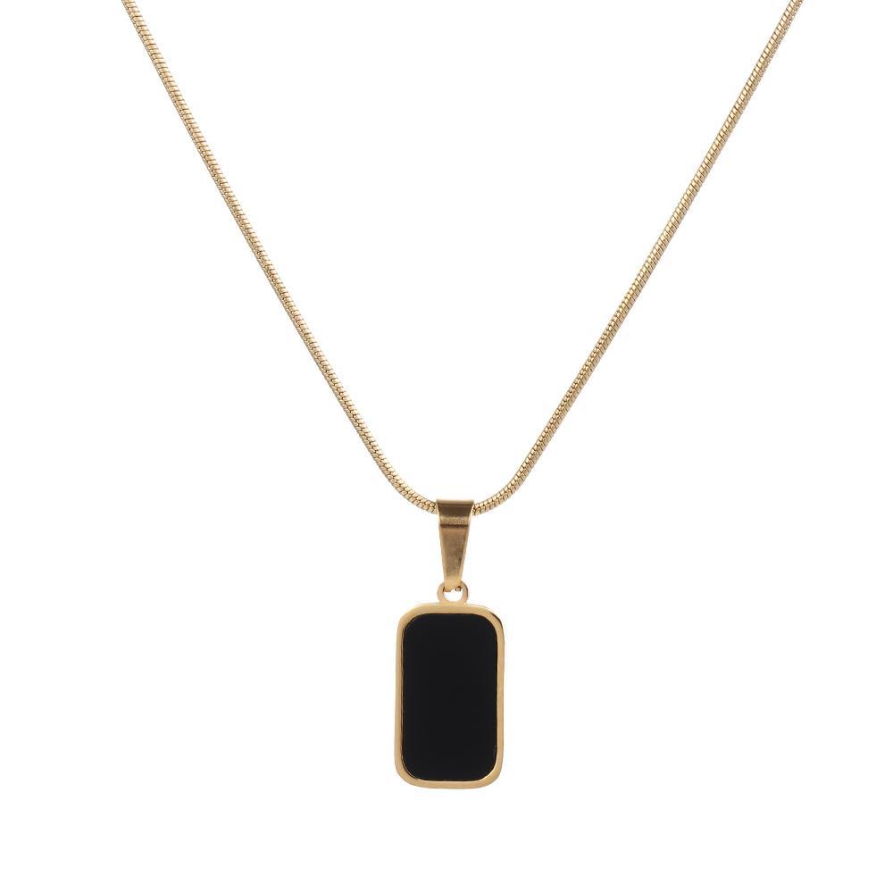 MELODG Vòng cổ Mặt Chữ Nhật / Vuông Tinh Tế Thời Trang Dự Tiệc Cho Nữ