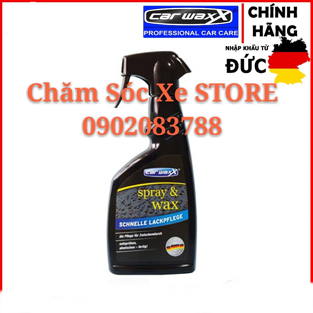 Xịt bóng nhanh Sơn xe CarwaxX Spray &amp; Wax 90406 500ml chamsocxestore