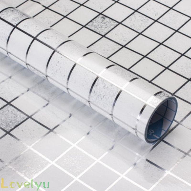 Giấy dán tường nhà tắm/ nhà bếp chống thấm nước chịu nhiệt độ cao kích thước 45*200cm