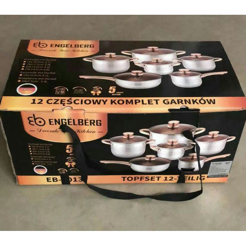 Bộ nồi ENGELBERG Đức 6 món 12 chi tiết