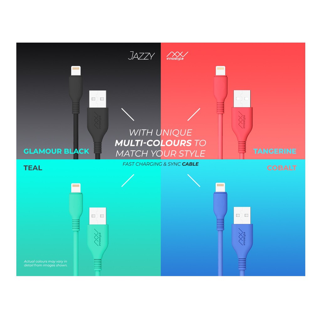 Cáp InnoStyle Jazzy 1.5m USB-A to Lighting MFI