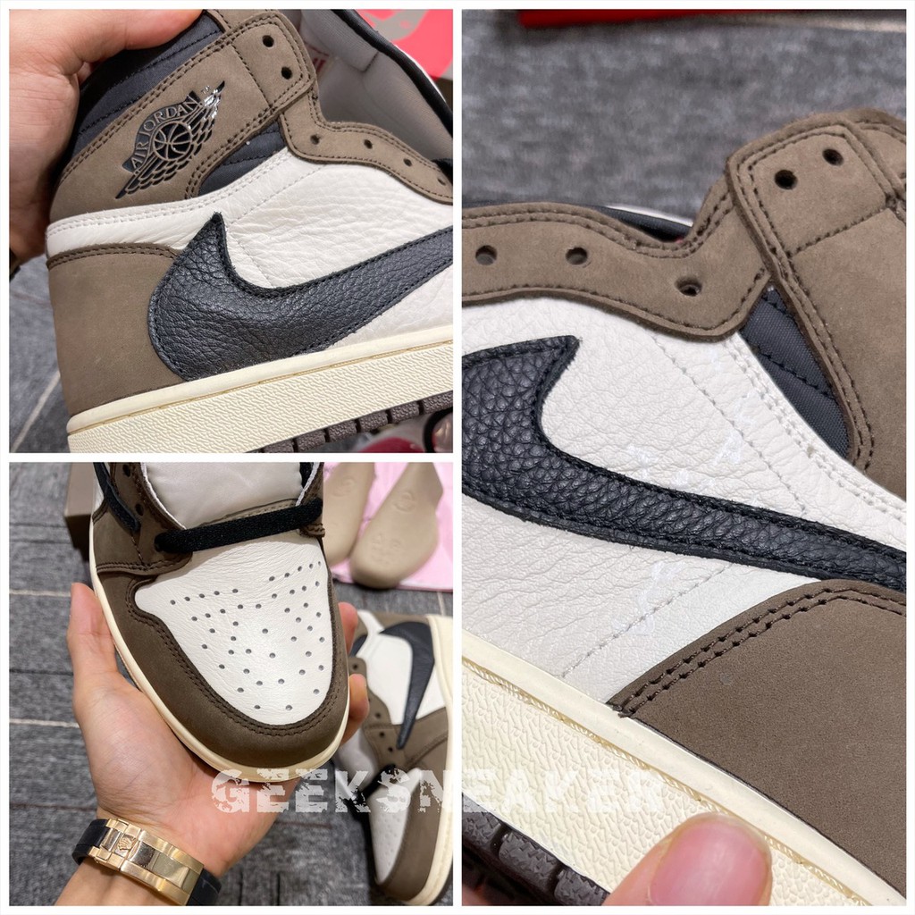 [GeekSneaker] Giày Sneaker Cổ Cao JD1 High x Travis Scott - Phiên Bản Tiêu Chuẩn | BigBuy360 - bigbuy360.vn