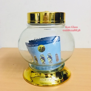Bình ngâm sâm, trai cây thủy tinh 2.7 Lít [hàng có sẵn]
