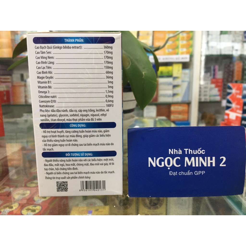 ✅ [Chính Hãng] Ginko Rotudin nato kinase Q10 hỗ trợ hoạt huyết, tăng cường tuần hoàn máu não