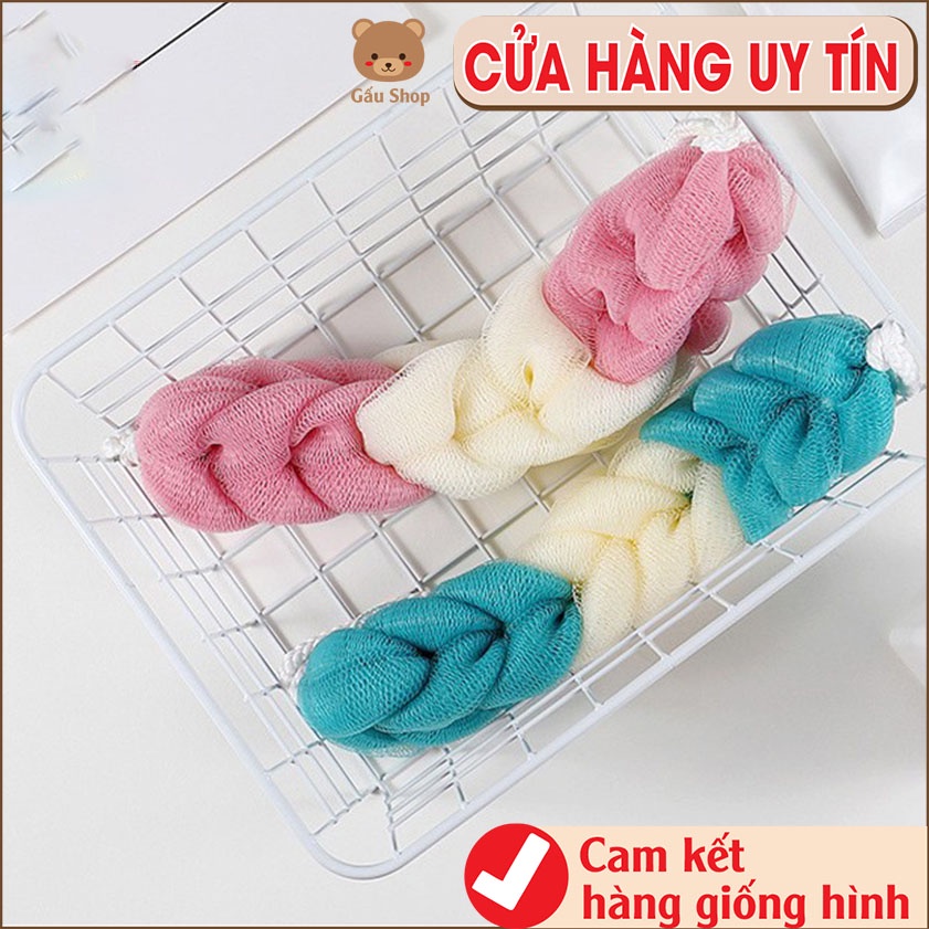 Bông Tắm Dài Cao Cấp Lưới PE Dày Mềm Mại An Toàn Sức Khỏe (Mix Nhiều Màu) _SG