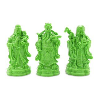 Tượng Đá Phúc Lộc Thọ Cỡ Nhỏ Màu Xanh Ngọc