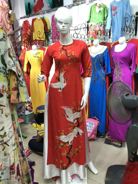 💖SALE 3 MAU ÁO DÀI 7D LỤA NHẬT CHỈ 157K 1 ÁO MAY SẴN