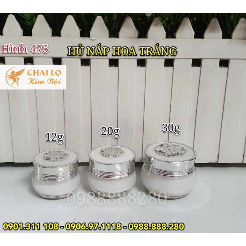 HỦ ĐỰNG KEM FACE NẮP HOA