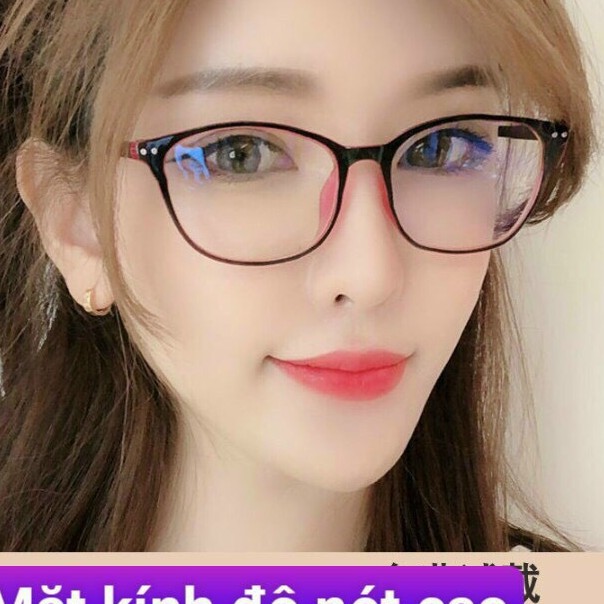 MẮT KÍNH GIẢ CẬN FOM VUÔNG 2 CHẤM GÓC HOT TREND CHO BẠN GÁI-giadungsieure