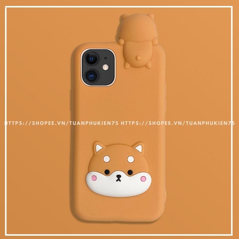 Ốp Lưng Iphone ⚡ Freeship ⚡ Ốp SIlicone Mặt ShiBa Inu ⚡ Iphone 6/6s/6P/6SP/7/8/7P/8P/X/Xs/XR/Xsmax/11/11Promax- MOBILE89