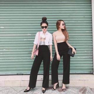 Quần ống sớ cạp khoá