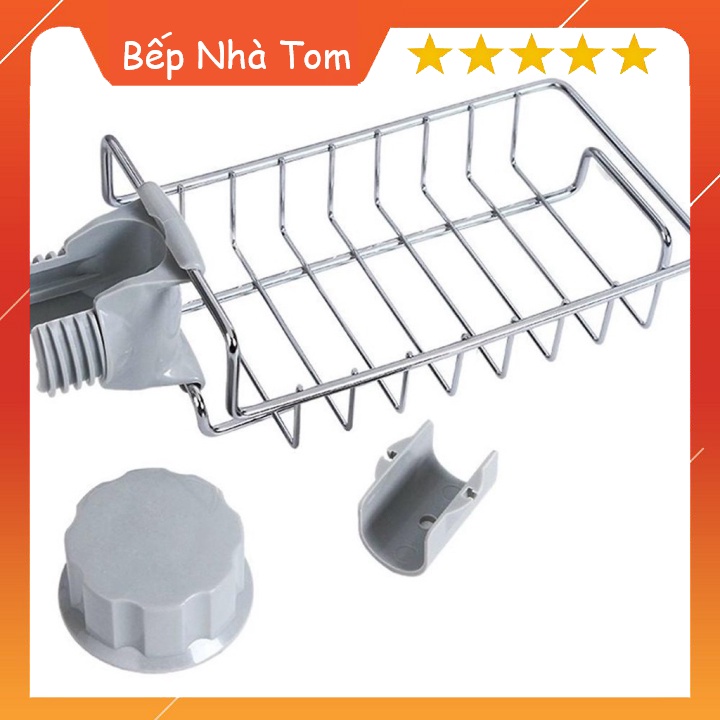 [HOT] Kệ Đựng Đồ Rửa Chén Inox Gắn Vòi Tiện Lợi