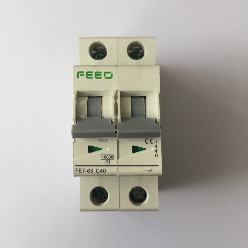 Bộ ngắt mạch CB điện hai chiều cầu dao điện AC cho Solar Năng Lượng Mặt Trời GIVASOLAR FEEO AC 400V 2P 40A